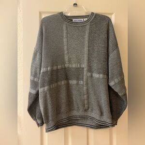 Vintage New Works Men’s Gray Crew Neck Sweater